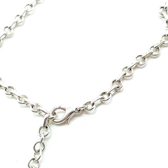 Twisted Teardrop Silver-tone Charm Necklace - Picture 10 of 14